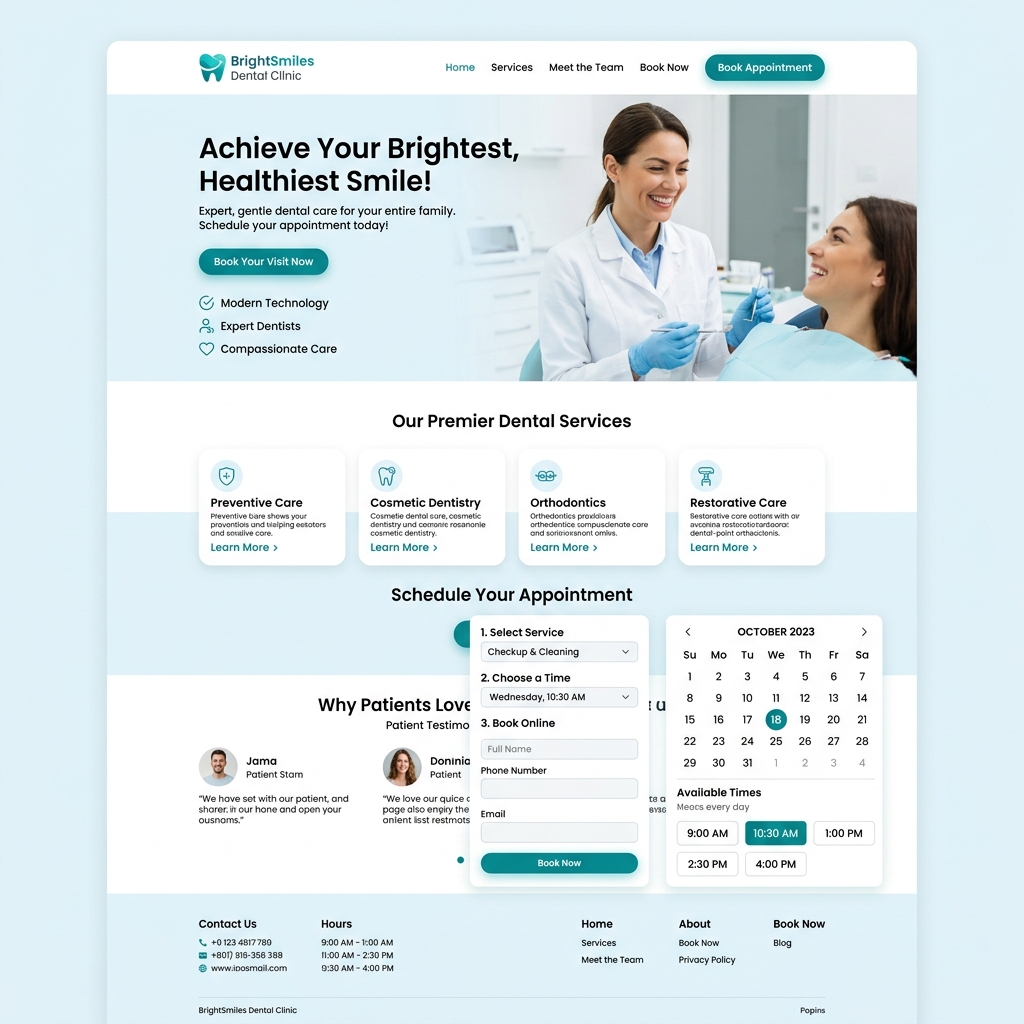 Clinic Booking System showcase 1